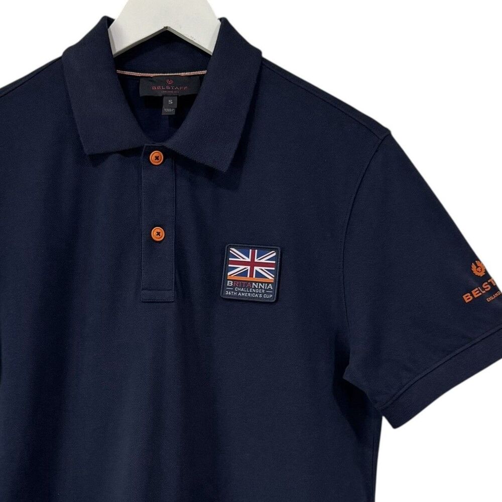 Belstaff Britannia Challenger 36th America’s Cup Edition Navy Polo Shirt Small